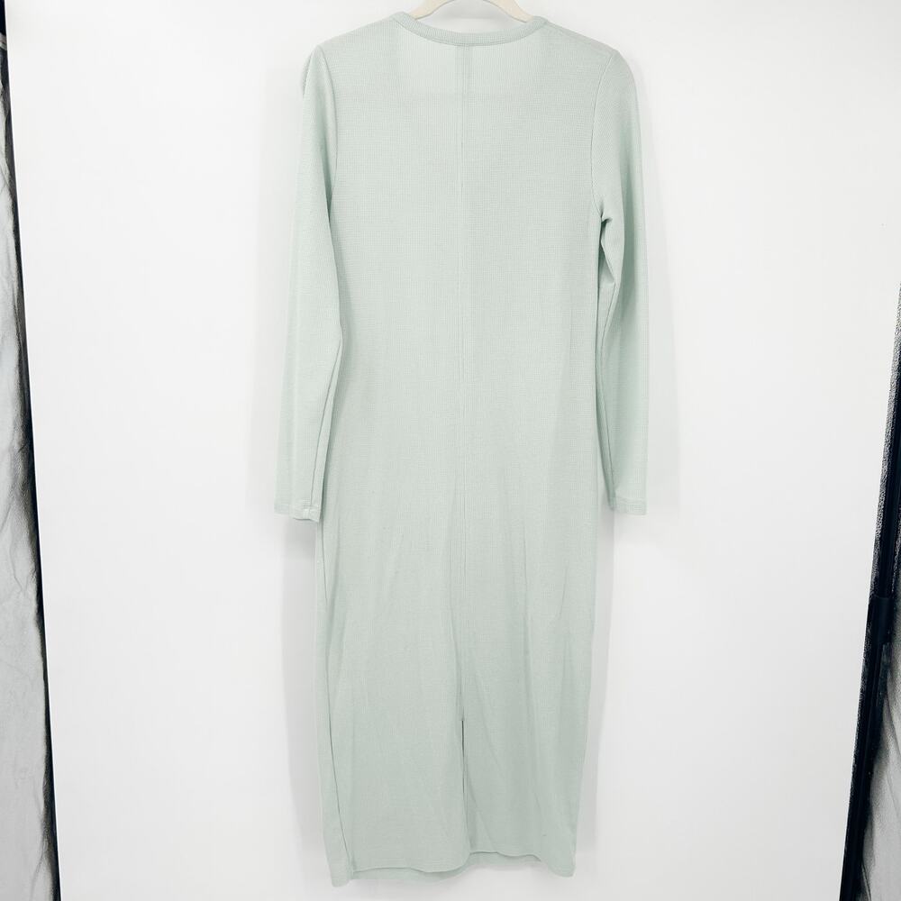 Athleta Womens Wind Down Waffle Long Sleeve Henley Lounge Sleep Dress‎ Size S - Picture 7 of 7